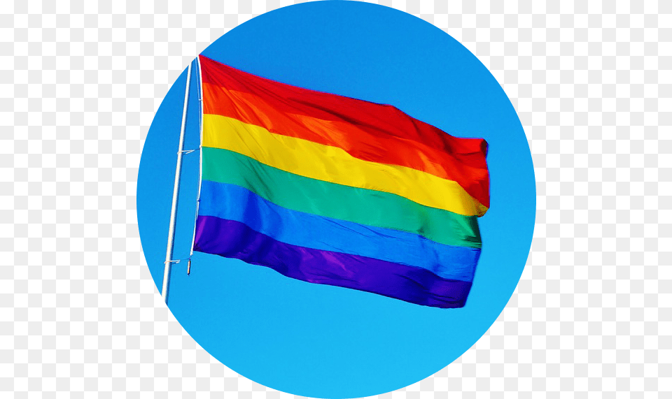 Rainbow Flag Round Free Transparent Png