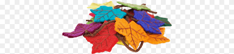 Rainbow Flame Tree Leaf Felt Garland Craft, Plant Free Png Download