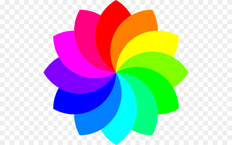 Rainbow Flower Clipart, Art, Dahlia, Graphics, Plant Free Png Download