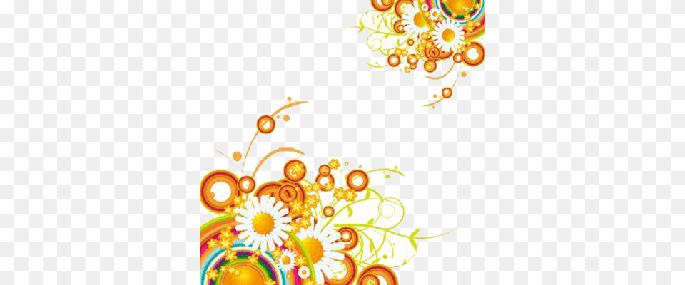 Rainbow Flower Transparent, Art, Floral Design, Graphics, Pattern Png Image