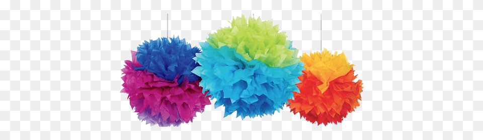 Rainbow Fluffy Pom Pom Decorations, Paper, Towel, Paper Towel, Tissue Free Png