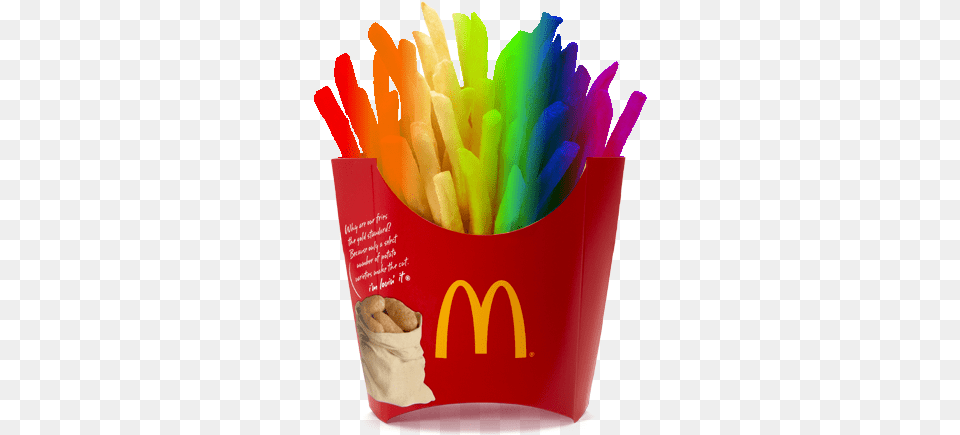 Rainbow Fries Mcdonalds French Fries, Food Free Png