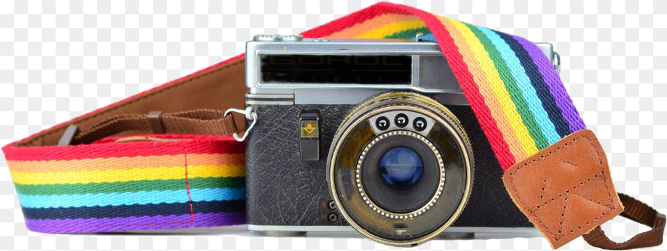 Rainbow Funky Camera Strap Mirrorless Interchangeable Lens Camera, Accessories, Electronics, Belt, Bag Png Image