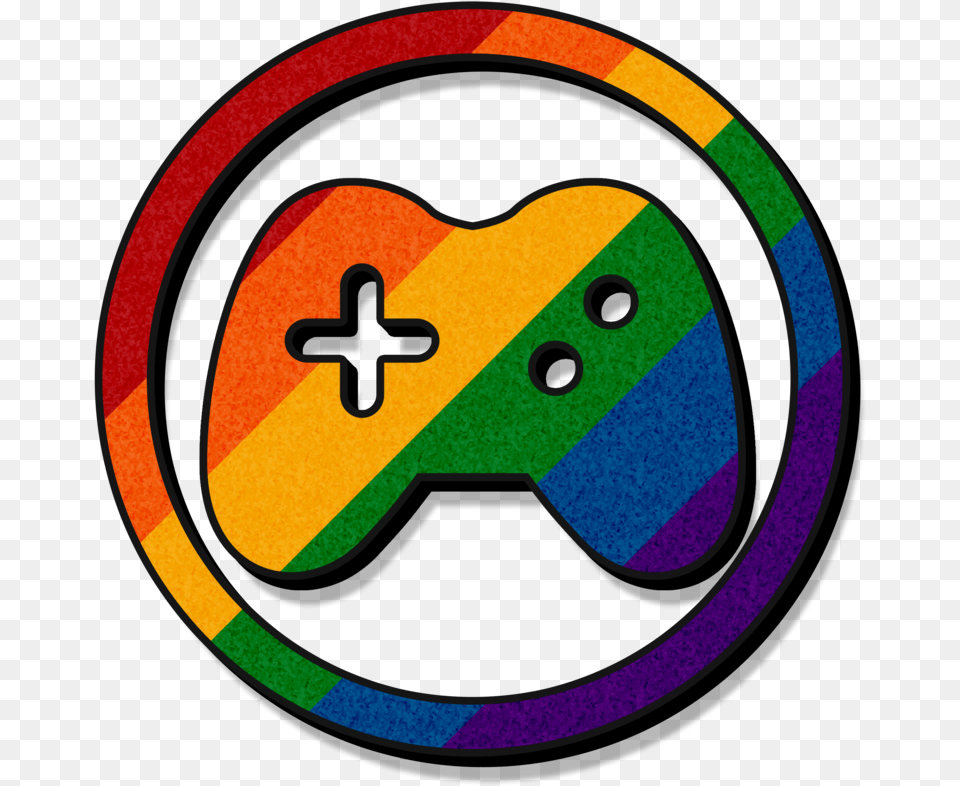 Rainbow Game Controller Icon By Lovemystarfire Rainbow Controller, Logo Png Image