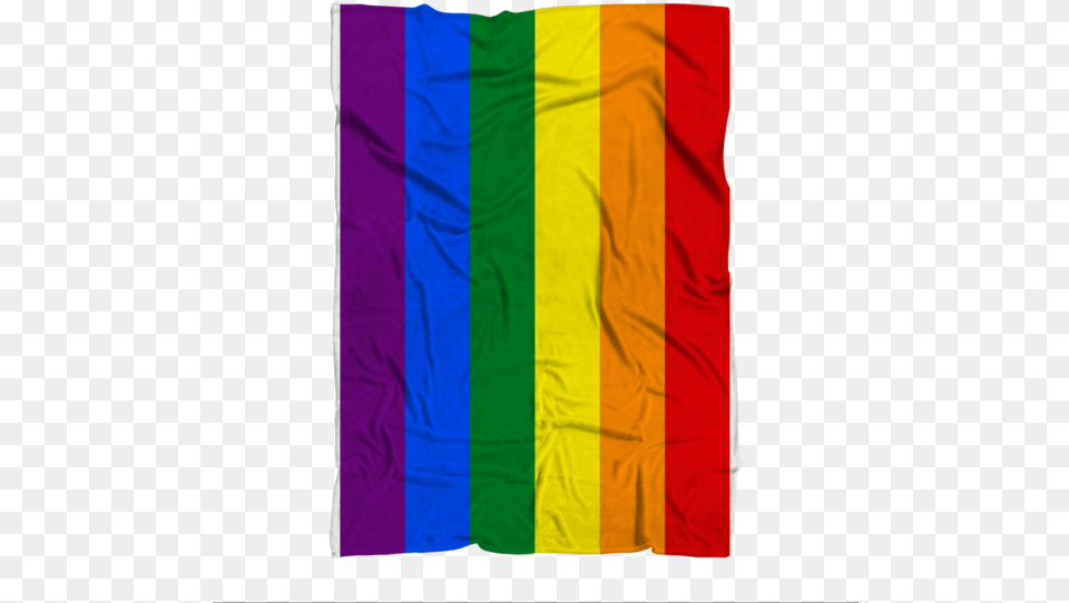 Rainbow Gay Pride Flag Premium Sublimation Adult Blanket Vertical Free Png Download