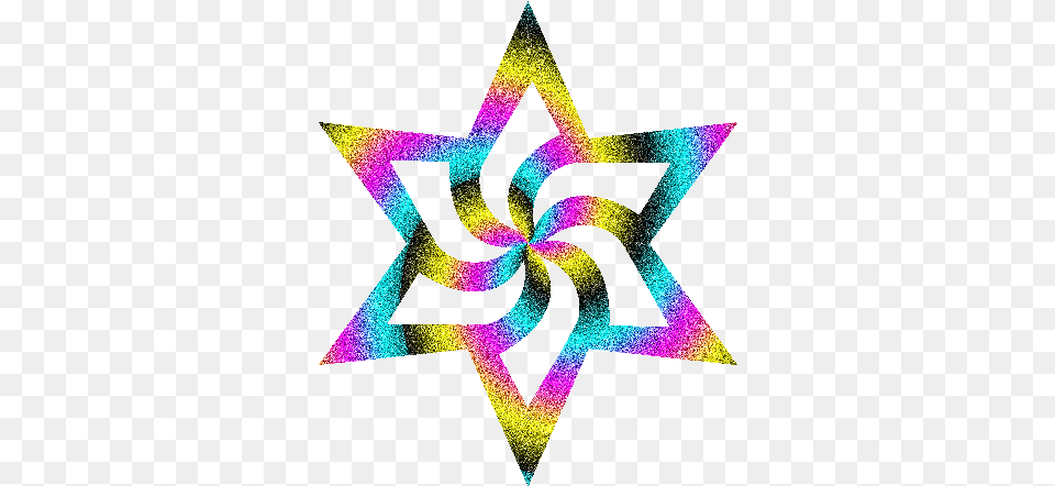 Rainbow Glitter Star Graphics Transparent Background Glitter Star Clipart, Art, Pattern, Symbol, Cross Free Png