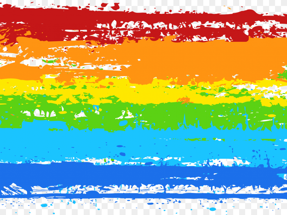 Rainbow Grunge Paint Banner 7jfp5z Converted 01 Illustration, Art, Painting, Modern Art, Animal Png Image