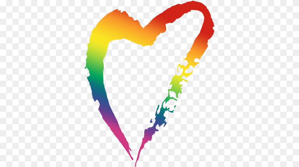 Rainbow Heart, Person, Art, Graphics Free Png Download