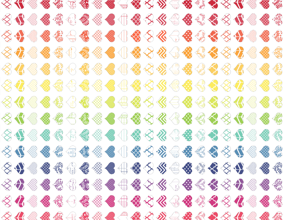 Rainbow Heart A2 Melstampz Art, Pattern, Symbol Png