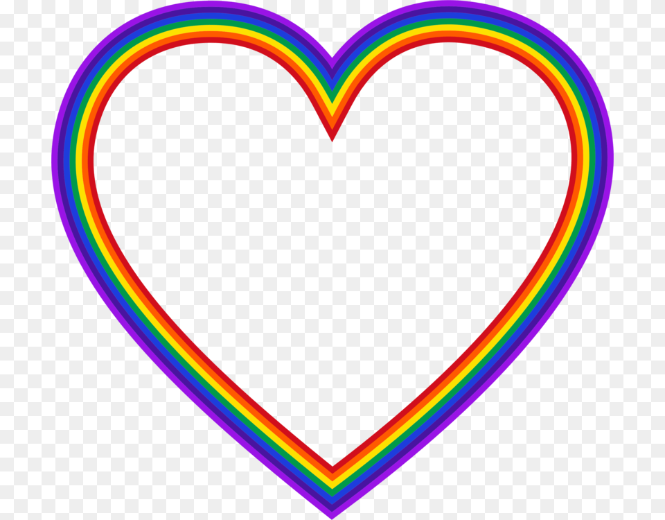 Rainbow Heart Color Computer Icons, Light Png Image