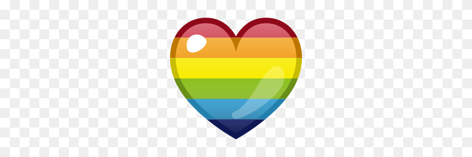 Rainbow Heart Emojidex, Balloon, Disk Free Png