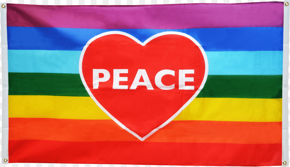 Rainbow Heart Flag Flag For Balcony Png