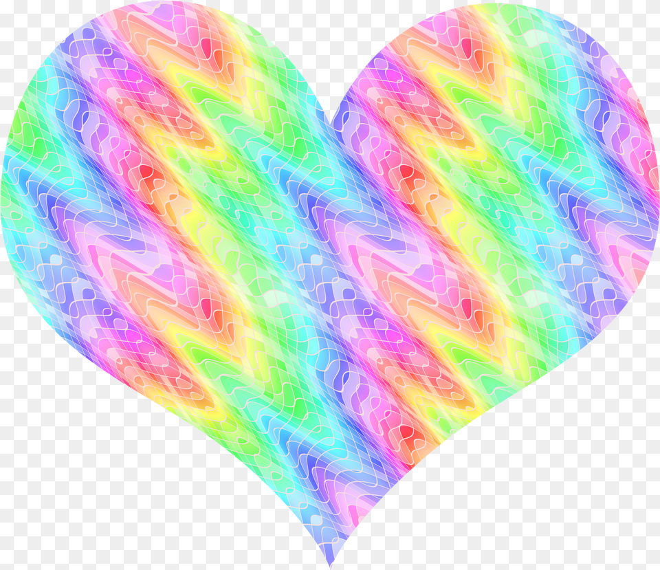Rainbow Heart Heart On Fire Heart Vippng Rainbow Pictures Of A Love Heart, Purple, Pattern, Balloon, Light Free Transparent Png
