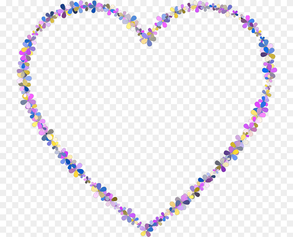 Rainbow Heart Outline, Accessories, Jewelry, Necklace Png Image