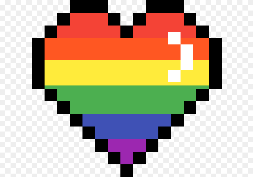 Rainbow Heart Pixel Heart, First Aid Png