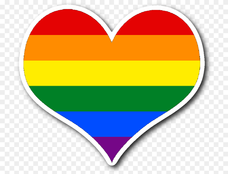 Rainbow Heart Sticker, Balloon, Logo Free Png