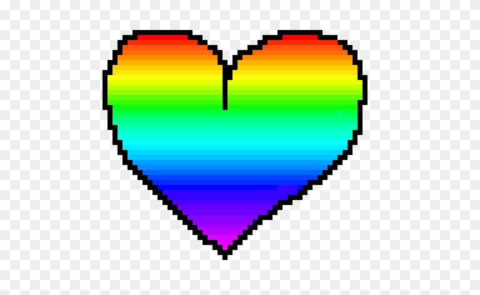 Rainbow Heart Thing Pixel Art Maker, Balloon, Dynamite, Weapon Free Transparent Png