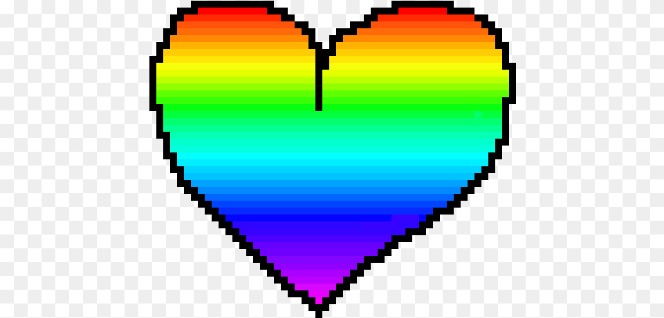 Rainbow Heart Thing Rainbow Pixel Heart, Balloon Free Png