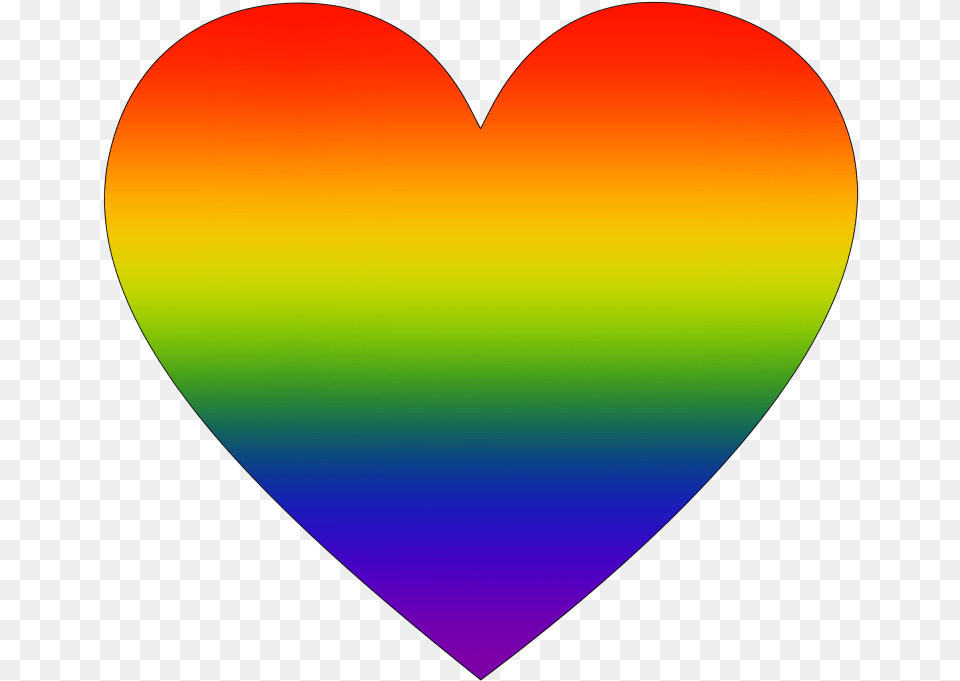 Rainbow Heart With Blur Lgbt Heart Transparent Gif Free Png Download