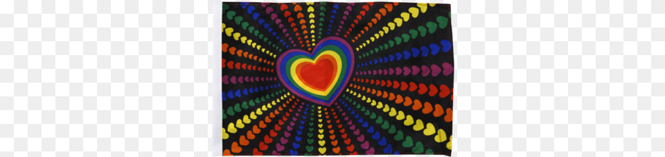 Rainbow Hearts Flag Size Xs Rainbow Heart Flag, Pattern, Blackboard Png Image