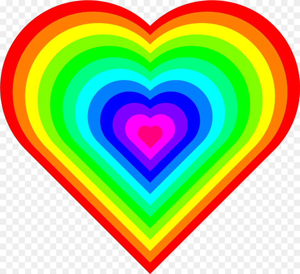 Rainbow Hearts Rainbow Heart, Light Png