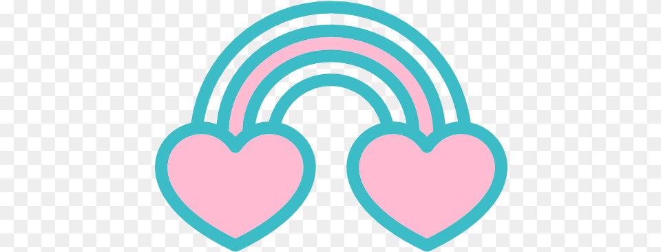 Rainbow Hearts Romantic Love Icon Rainbow Icons, Heart Free Png