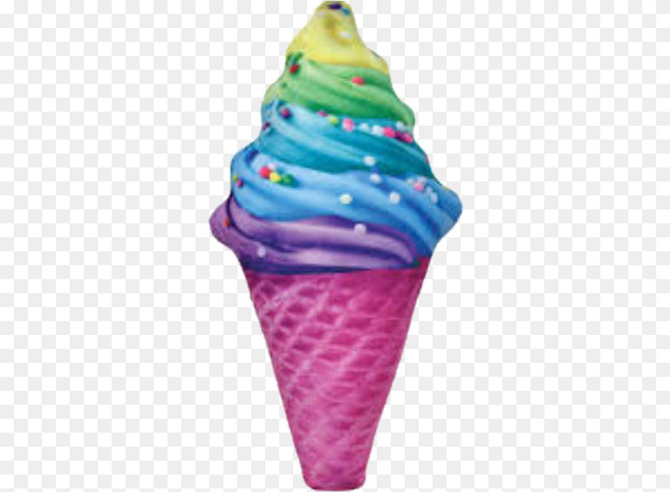 Rainbow Icecream Ice Cream, Dessert, Food, Ice Cream, Soft Serve Ice Cream Png Image