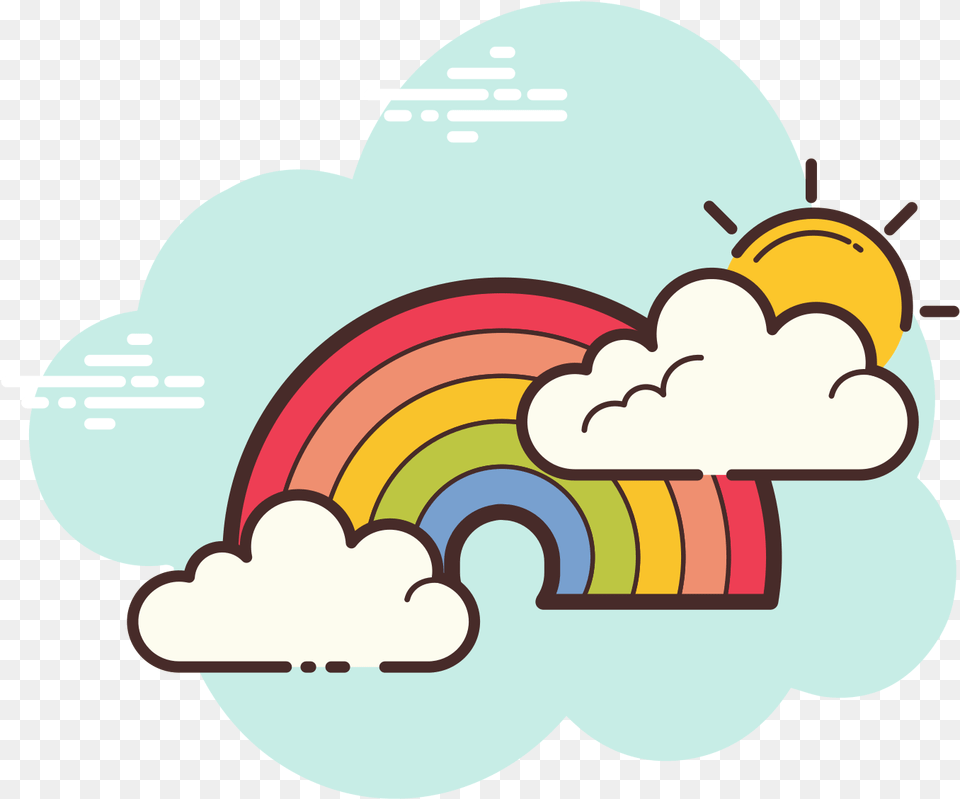 Rainbow Icon Language, Bulldozer, Machine, Outdoors Png Image