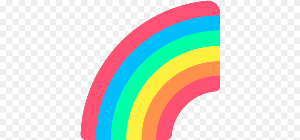 Rainbow Icon Of Spring Flat Color Gradient Free Png