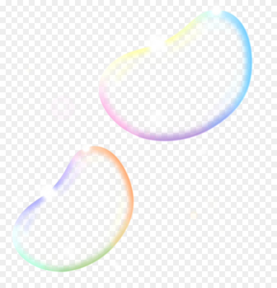 Rainbow Jellybean Bubble Bubbles Lighting Colorful Heart, Art, Graphics Free Png