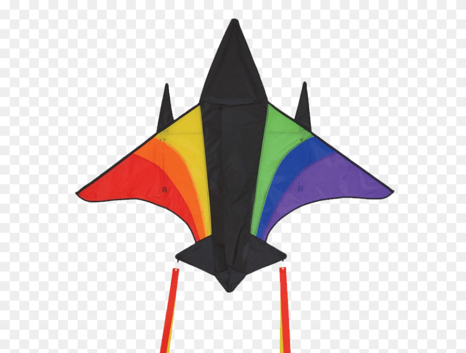 Rainbow Jet Plane Kite Kite, Toy, Aircraft, Airplane, Transportation Free Png Download