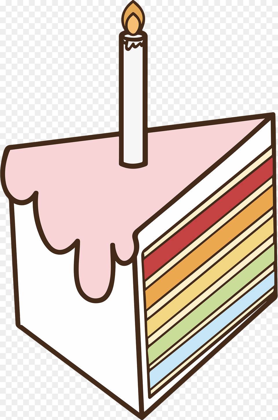 Rainbow Layer Cake Clipart Free Png