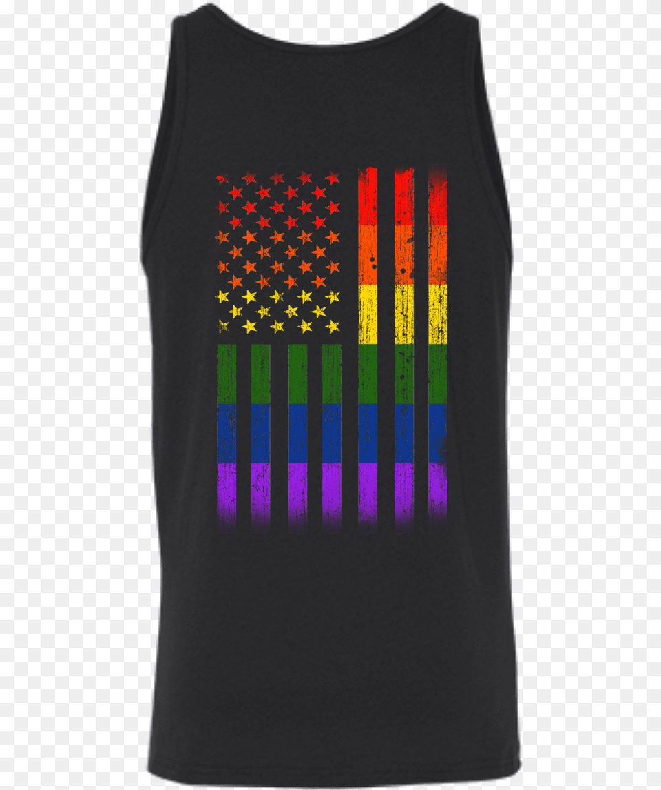 Rainbow Lesbian Gay Pride Active Tank, Clothing, T-shirt, Tank Top Png