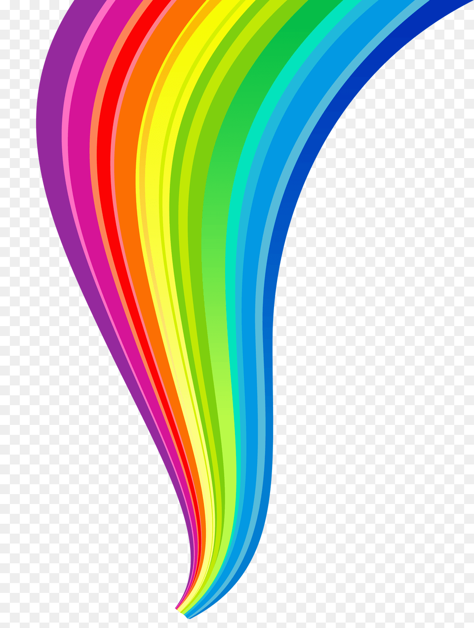 Rainbow Line Transparent, Art, Graphics, Light Png
