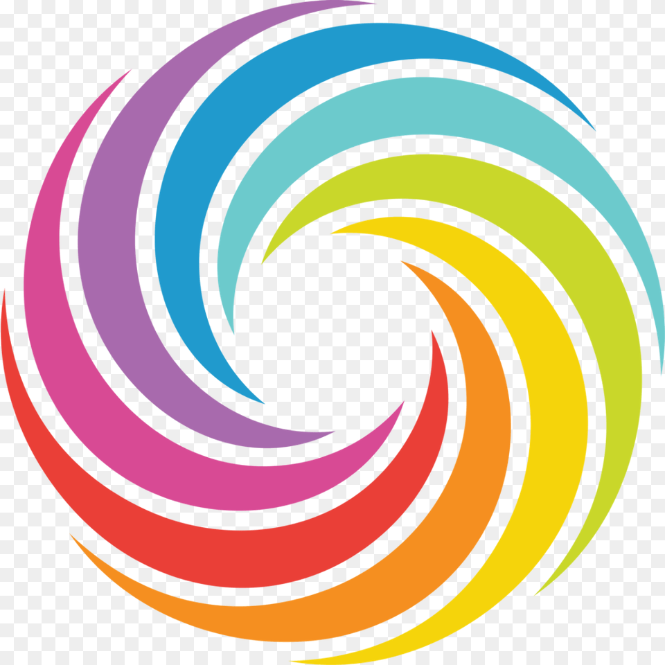 Rainbow Logo, Art, Graphics, Spiral, Coil Free Png Download