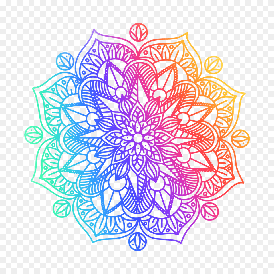 Rainbow Mandala Png