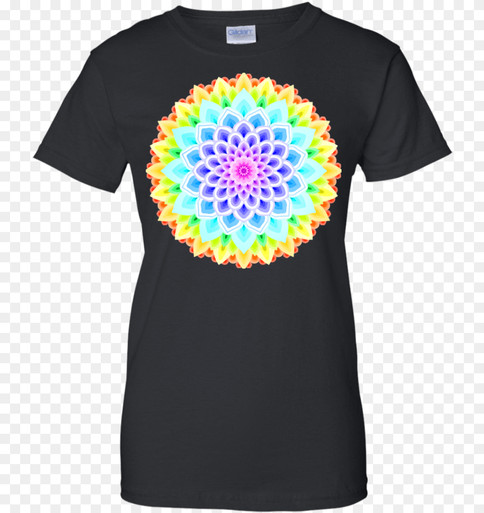 Rainbow Mandala Simple T Shirt Amp Hoodie T Shirt, T-shirt, Clothing, Pattern, Graphics Free Png Download