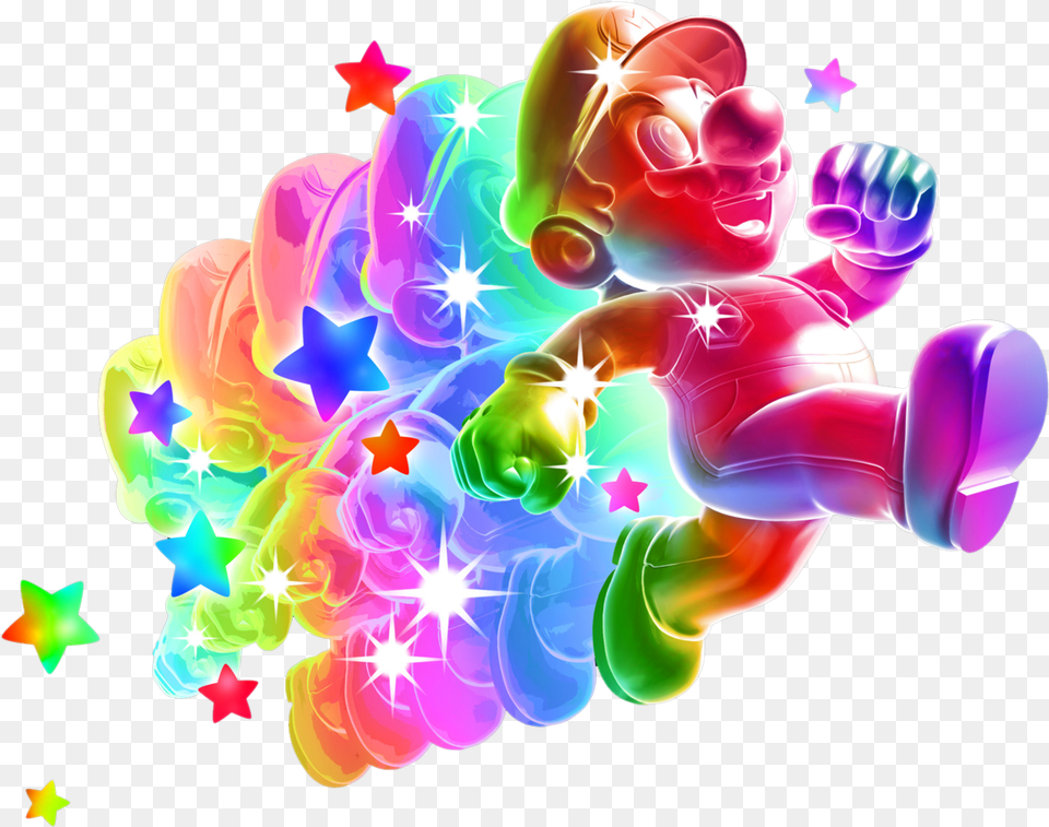 Rainbow Mario, Accessories, Art, Fractal, Graphics Free Png Download