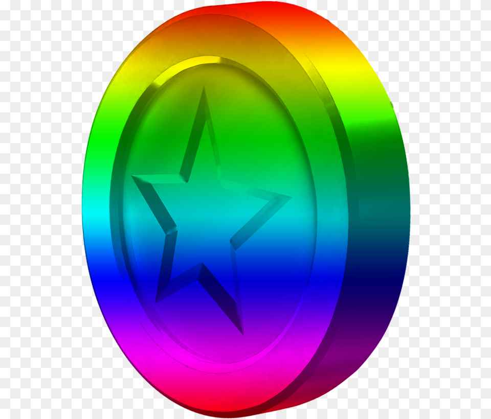 Rainbow Mario Star Gif Download, Disk, Symbol Png