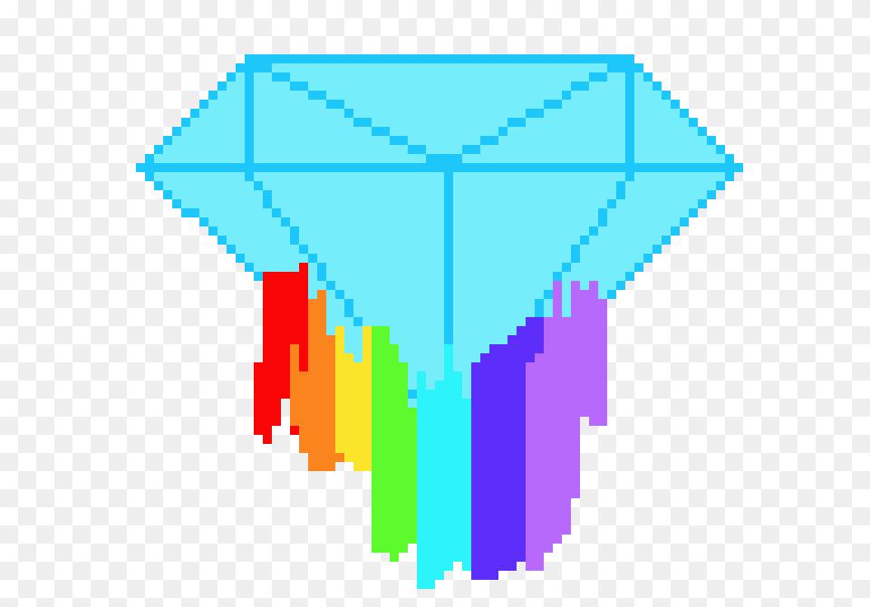 Rainbow Melting Diamond Pixel Art Maker, Toy, Kite Png