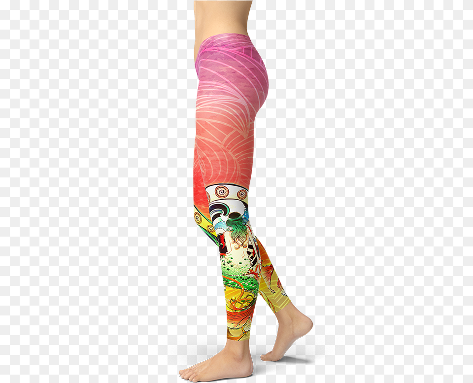 Rainbow Mermaid Leggings Yoga Gym Fitness Clothing Yoga Pants, Adult, Female, Person, Woman Free Transparent Png