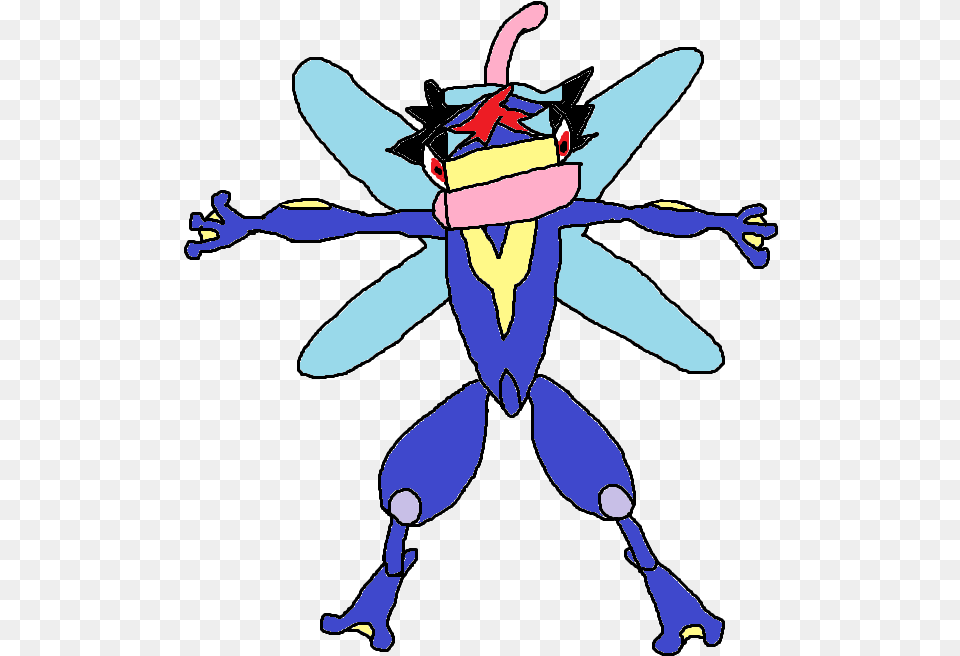 Rainbow Ms Paint Greninja, Person, Animal, Bee, Insect Free Png Download