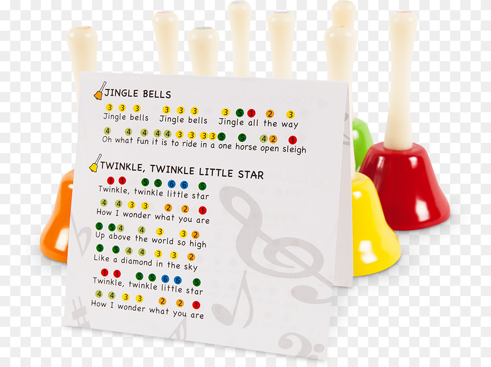 Rainbow Music Bells Toy, Text Free Transparent Png
