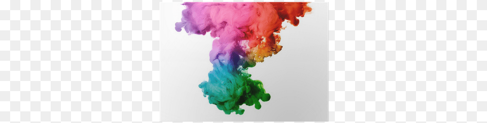 Rainbow Of Acrylic Ink In Water Eksplozja Kolorw, Smoke, Food, Ketchup Free Transparent Png