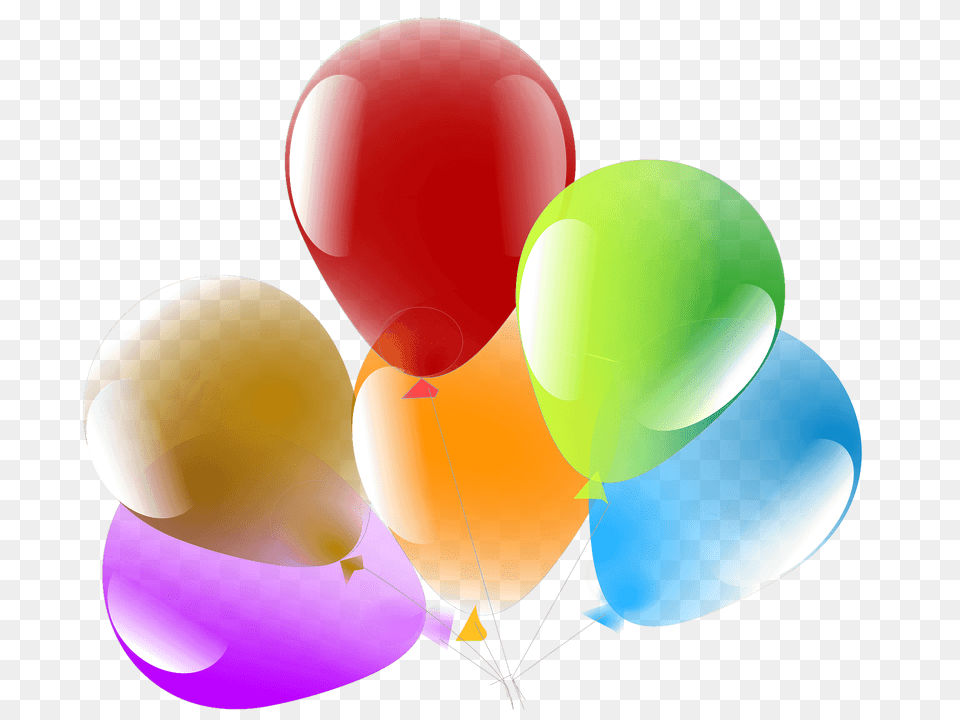 Rainbow Of Balloons Clipart, Balloon Png