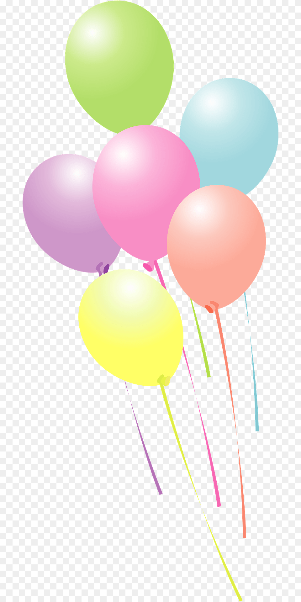 Rainbow Of Balloons Clipart, Balloon Png Image
