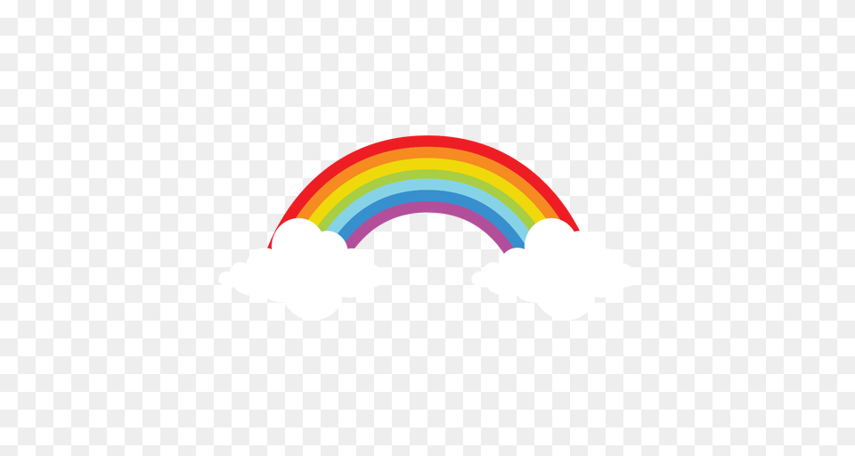 Rainbow On Clouds Element, Nature, Outdoors, Sky, Light Png Image