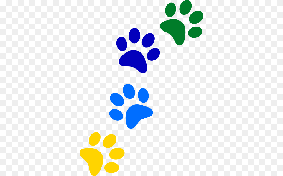 Rainbow Paws Clip Art, Footprint Free Transparent Png