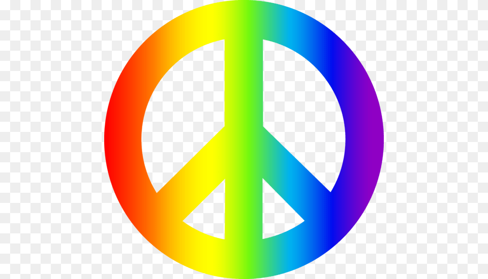 Rainbow Peace Sign, Symbol, Disk, Logo Png