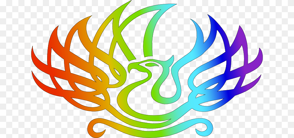 Rainbow Phoenix, Logo, Dynamite, Weapon, Pattern Free Png